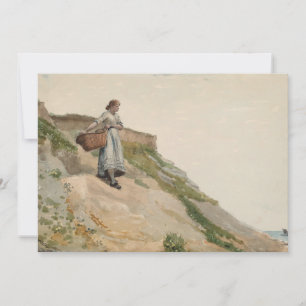 Meisje met een mand   Winslow Homer