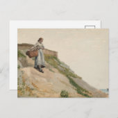 Meisje met een mand | Winslow Homer Briefkaart (Voorkant / Achterkant)