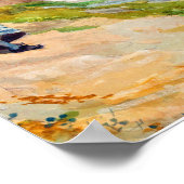 Meisje met een mandje van Winslow Homer Poster (Hoek)