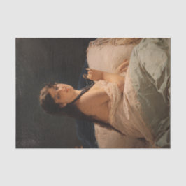 Meisje met een medaillon (door Gerolamo Induno) Tissuepapier