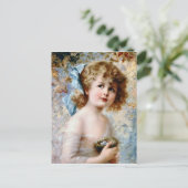 Meisje met een nest briefkaart (Staand voorkant)