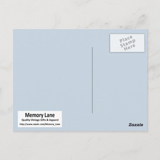 Meisje met een nest briefkaart (Achterkant)