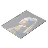 Meisje met een paalvormig notebook notitieboek (Linkerzijde)