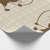 Meisje met een pap omhullpapier cadeaupapier