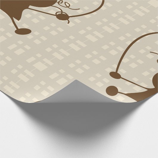 Meisje met een pap omhullpapier cadeaupapier