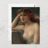 Meisje met een paplepel briefkaart (Voorkant / Achterkant)