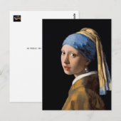 Meisje met een parel briefkaart (Voorkant / Achterkant)