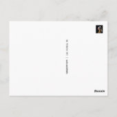 Meisje met een parel briefkaart (Achterkant)