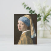 Meisje met een parel briefkaart (Staand voorkant)