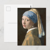 Meisje met een parel briefkaart (Voorkant / Achterkant)