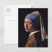 Meisje met een parel briefkaart (Voorkant / Achterkant)