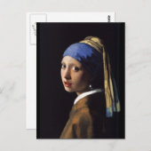 Meisje met een parel briefkaart (Voorkant / Achterkant)