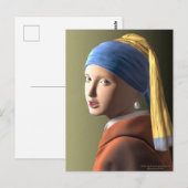 Meisje met een parel briefkaart (Voorkant / Achterkant)