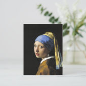 Meisje met een parel briefkaart (Staand voorkant)