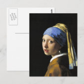 Meisje met een parel briefkaart (Voorkant / Achterkant)