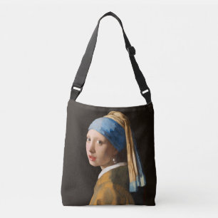 Meisje met een parel die portret schildert crossbody tas