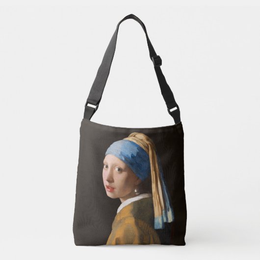 Meisje met een parel die portret schildert crossbody tas (Voorkant)
