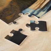 Meisje met een parel die portret schildert legpuzzel (Zijkant)