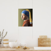 Meisje met een parel die poster verdient (Keuken)