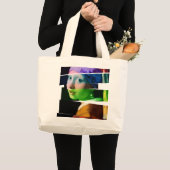 Meisje met een parel die SPLICED verdient Grote Tote Bag (Voorkant (product))