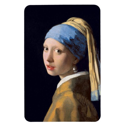 Meisje met een parel die van Johannes Vermeer ontv Magneet (Verticaal)