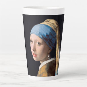 Meisje met een parel Earring-Johannes Vermeer Latte Mok