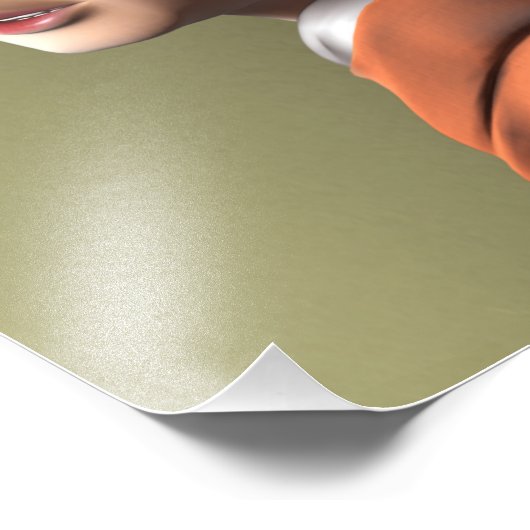 Meisje met een parel foto afdruk (Hoek)