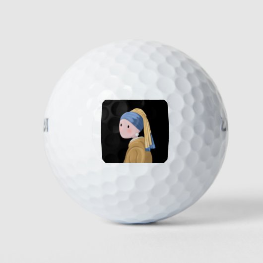 Meisje met een parel golfballen (Voorkant)