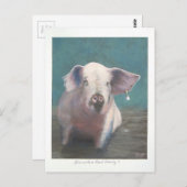 Meisje met een parel II Briefkaart (Voorkant / Achterkant)