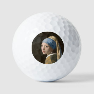 Meisje met een parel - Johannes Vermeer Art Golfballen