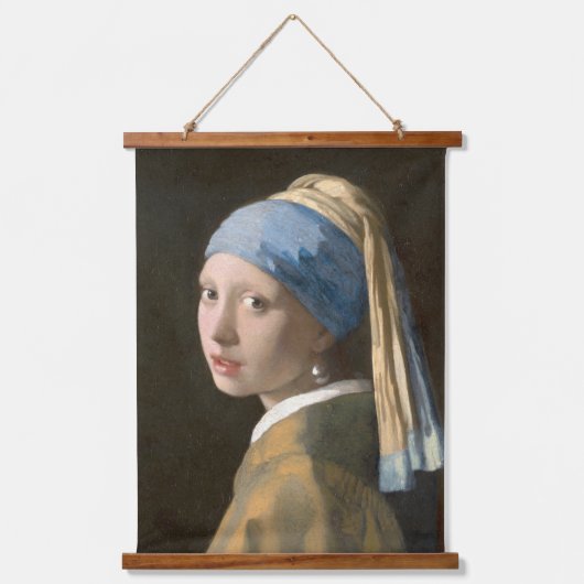 Meisje met een parel - Johannes Vermeer Art Hangend Wandkleed (Voorkant)