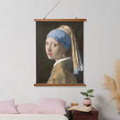 Meisje met een parel - Johannes Vermeer Art Hangend Wandkleed (Slaapkamer)
