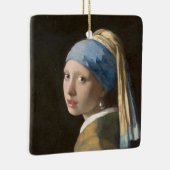 Meisje met een parel - Johannes Vermeer Art Keramisch Ornament (Rechts)