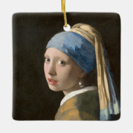 Meisje met een parel - Johannes Vermeer Art Keramisch Ornament