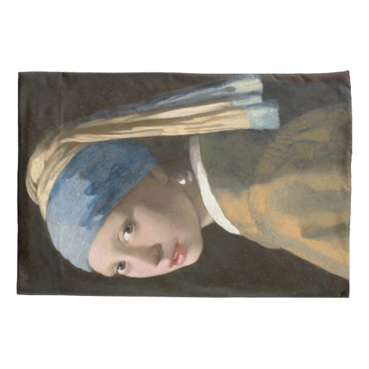 Meisje met een parel - Johannes Vermeer Art Kussensloop (Achterkant)