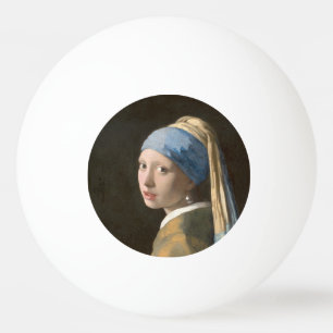Meisje met een parel - Johannes Vermeer Art Pingpongbal