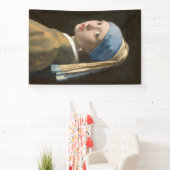 Meisje met een parel - Johannes Vermeer Art Spandoek (Insitu)