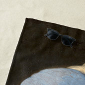 Meisje met een parel - Johannes Vermeer Art Strandlaken (In situ)