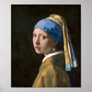 Meisje met een parel   Johannes Vermeer   Poster