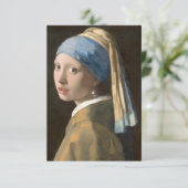 Meisje met een parel kaart (Staand voorkant)