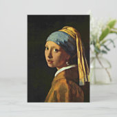 Meisje met een parel kaart (Staand voorkant)