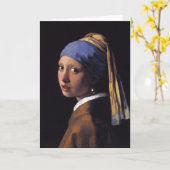 Meisje met een parel kaart (Gele Bloem)