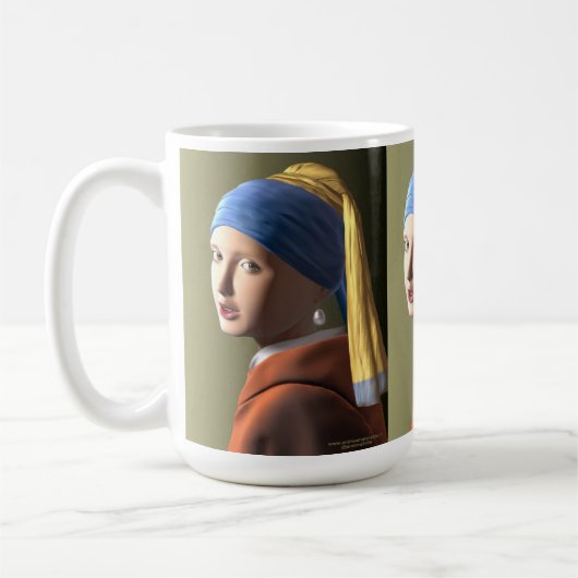 Meisje met een parel koffiemok (Links)