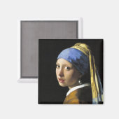 Meisje met een parel magneet (Voorkant / Achterkant)