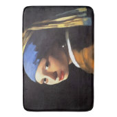 Meisje met een parel na Johannes Vermeer Badmat (Voorkant Verticaal)