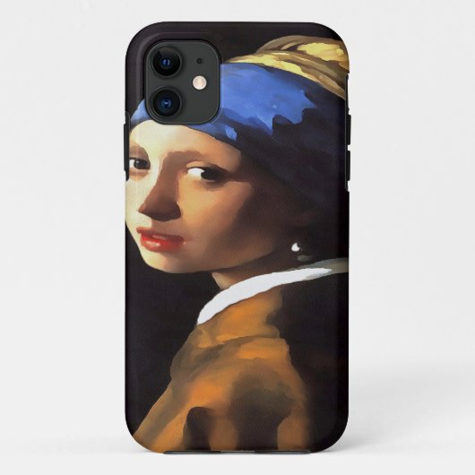 Meisje met een parel na Johannes Vermeer Case-Mate iPhone Case (Achterkant)