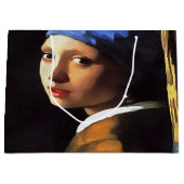 Meisje met een parel na Johannes Vermeer Groot Cadeauzakje (Voorkant)