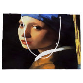 Meisje met een parel na Johannes Vermeer Groot Cadeauzakje (Achterkant)