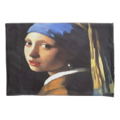 Meisje met een parel na Johannes Vermeer Kussensloop (Voorkant-Links)