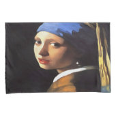 Meisje met een parel na Johannes Vermeer Kussensloop (Voorkant-Rechts)